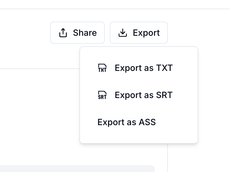 Export Your Subtitles